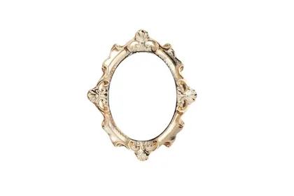 סיכת מראה זהובה