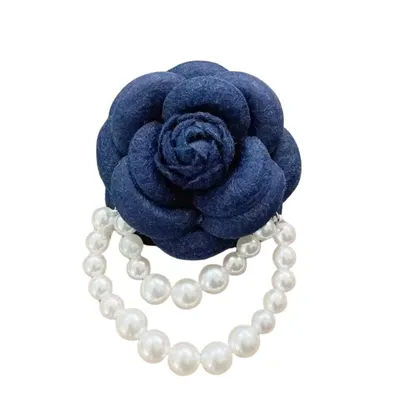 סיכת פרח אלגנט כחול