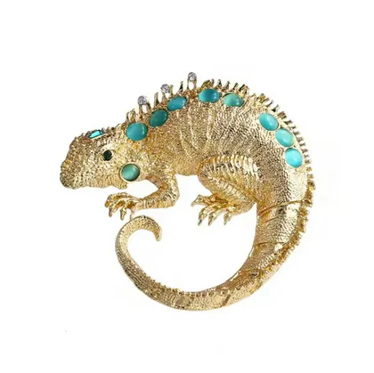 סיכת איגואנה זהובה