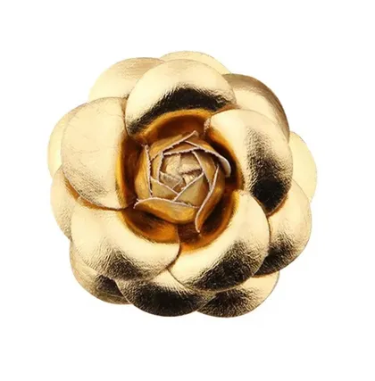 סיכת ורד בד זהב