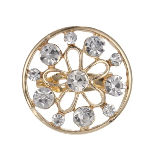 סיכת מעגל פרחוני