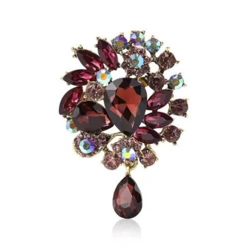 סיכת טיפה צבעונית ארגמן