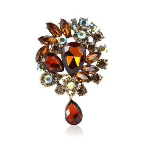 סיכת טיפה צבעונית אדומה