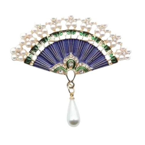 סיכת מניפה תאילנדית כחולה