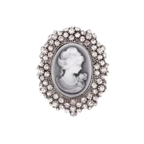 סיכת אליזבת לבנה