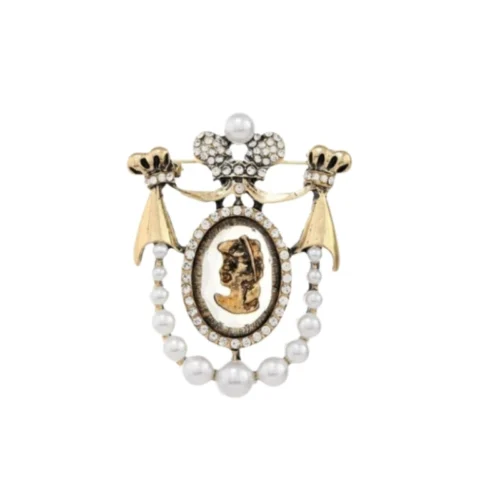 סיכת מגן אליזבת לבן