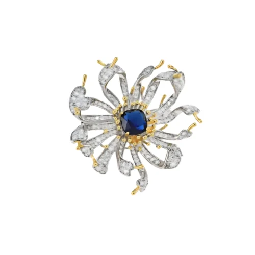 סיכת פרח מדבר כחול