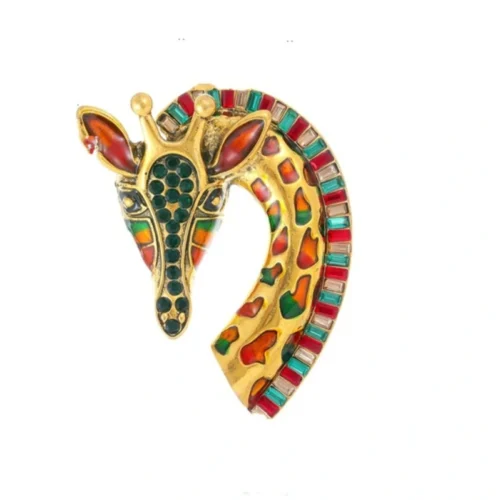 סיכת ג'ירפה זהובה