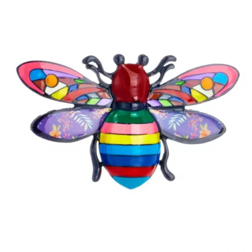 סיכת פרפר צבעי הקשת