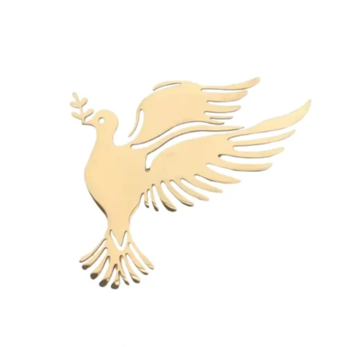 סיכת יונת שלום לבנה