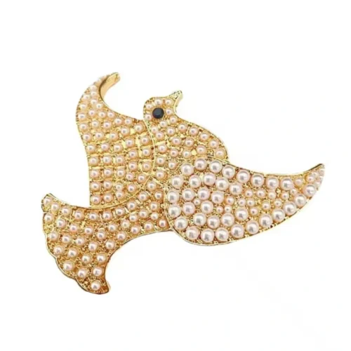 סיכת ציפור שמיים משובצת