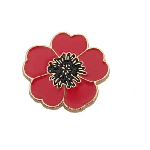 סיכת עלי כותרת לבבי