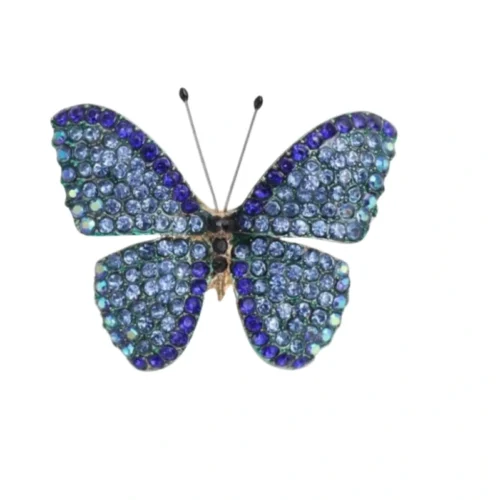 סיכת פרפר שמי תכלת