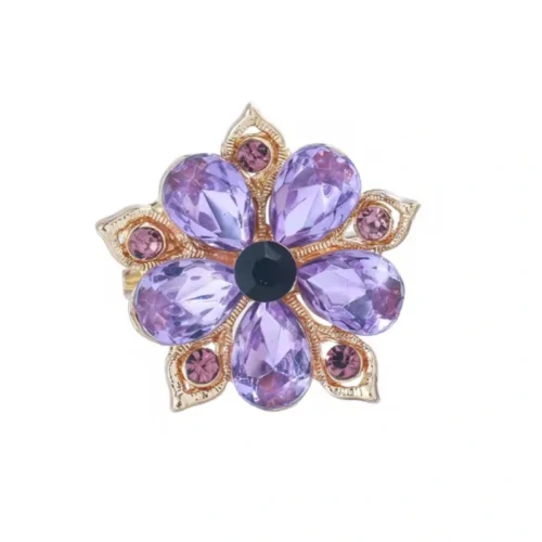 סיכת פרח ג'וזפין סגול