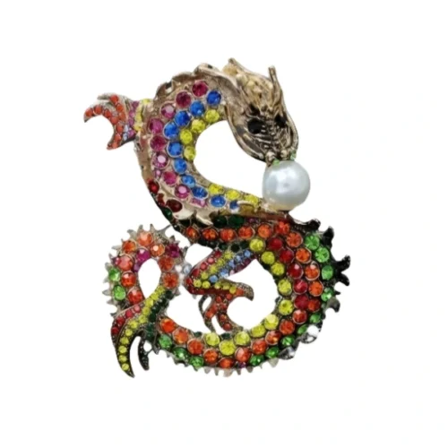 סיכת דרקון צבעוני