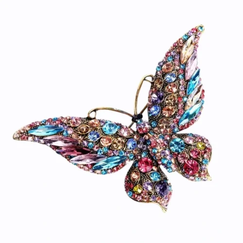 סיכת פרפר קשת מנצנץ