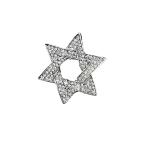 סיכת מגן דוד עבה כסף
